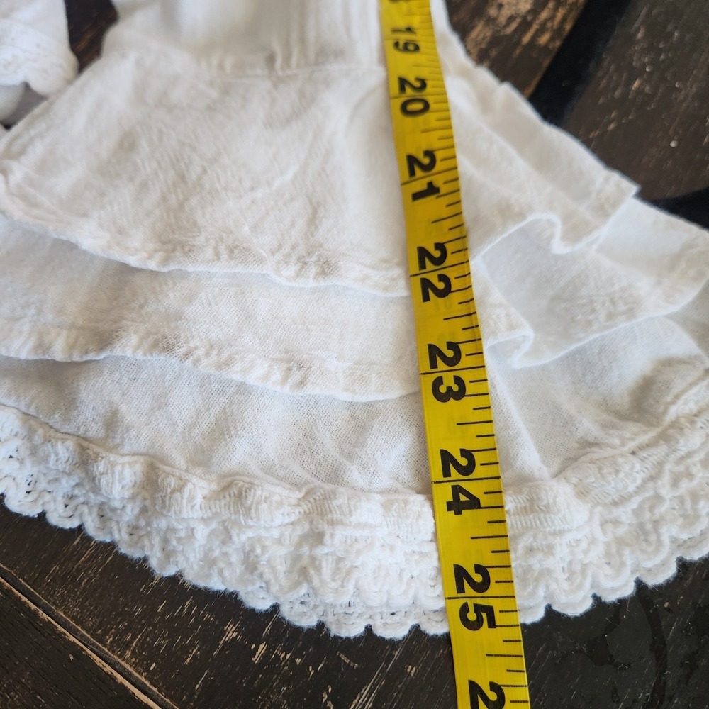 Scully Ruffle Western Shirt Womens XXL Bell Flare Long Sleeves White Cowgirl NWT - Picture 8 of 14